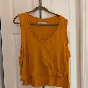 Chic Mustard Sleeveless Tank Top
